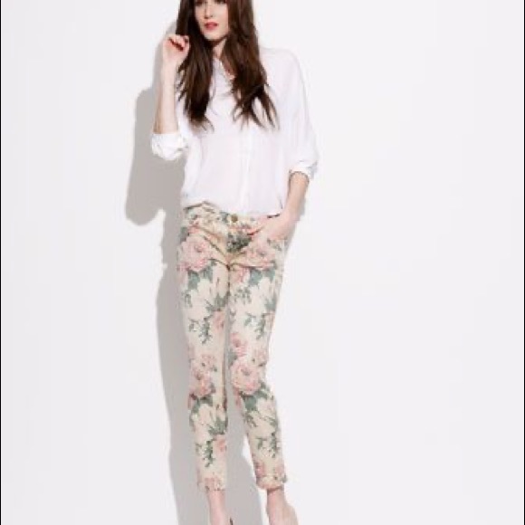 Current Elliott The Stiletto Haystack Floral Pants - Picture 11 of 12
